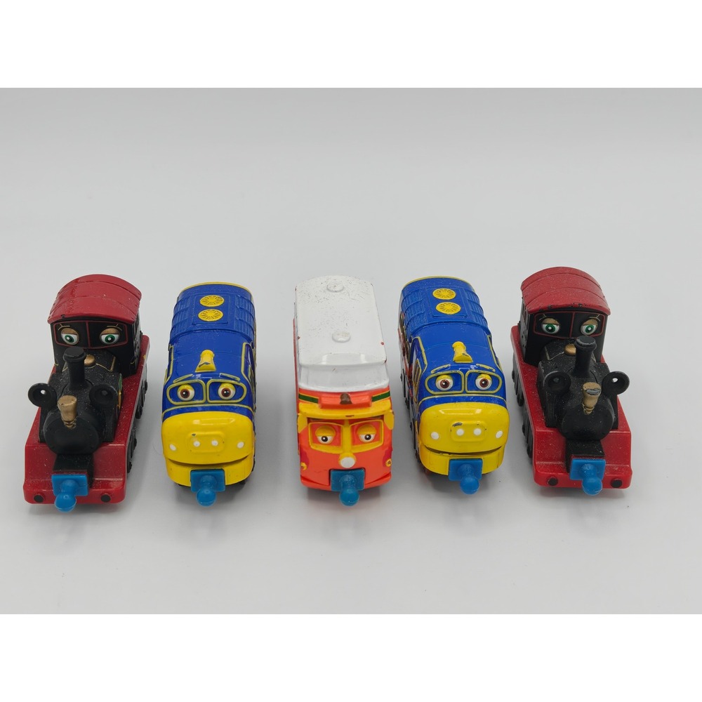 Chuggington Diecast Train Lot of 5 Brewster Old Puffer Pete Chatsworth Engines‎